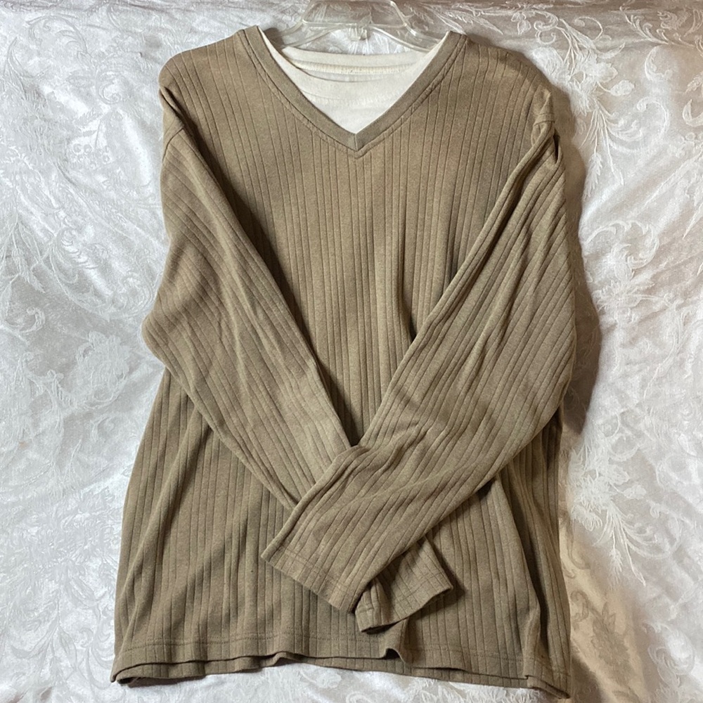 Men’s Covington ribbed long sleeve lightweight sweater